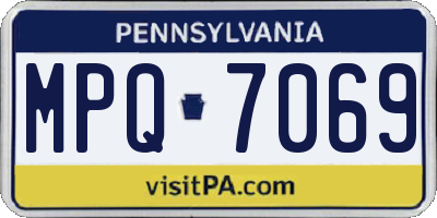 PA license plate MPQ7069