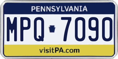 PA license plate MPQ7090