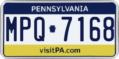 PA license plate MPQ7168