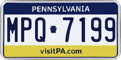 PA license plate MPQ7199