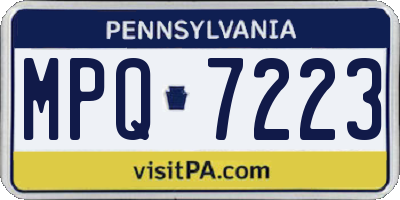 PA license plate MPQ7223