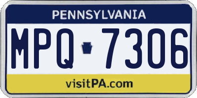 PA license plate MPQ7306