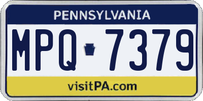 PA license plate MPQ7379