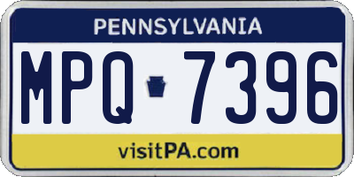 PA license plate MPQ7396