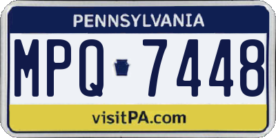 PA license plate MPQ7448