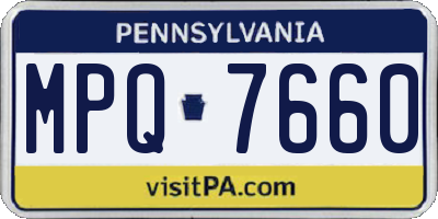 PA license plate MPQ7660