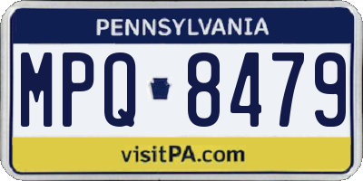 PA license plate MPQ8479