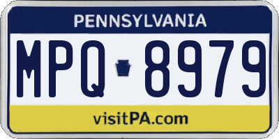 PA license plate MPQ8979