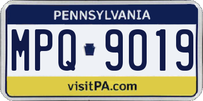 PA license plate MPQ9019
