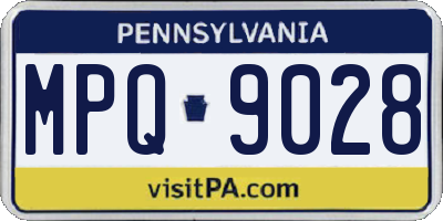PA license plate MPQ9028