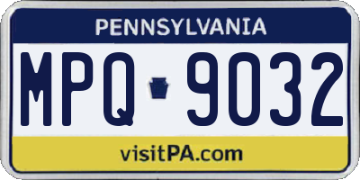 PA license plate MPQ9032