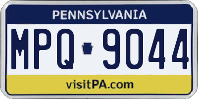 PA license plate MPQ9044