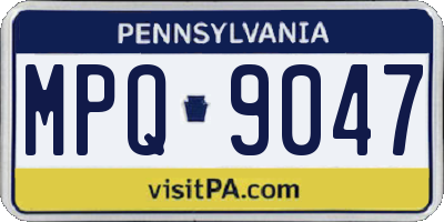 PA license plate MPQ9047