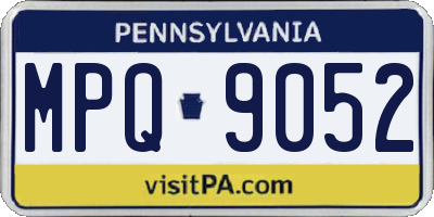 PA license plate MPQ9052