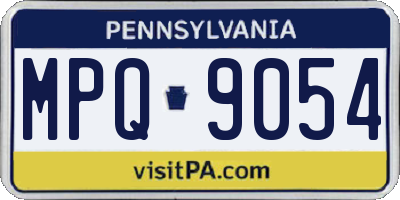 PA license plate MPQ9054