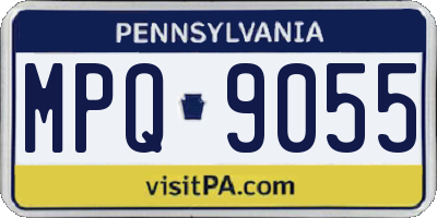 PA license plate MPQ9055