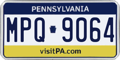 PA license plate MPQ9064