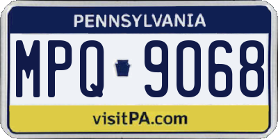PA license plate MPQ9068