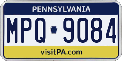 PA license plate MPQ9084