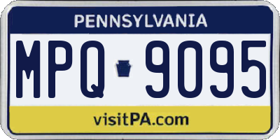PA license plate MPQ9095
