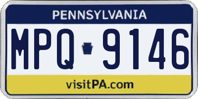 PA license plate MPQ9146