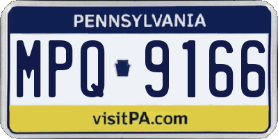 PA license plate MPQ9166