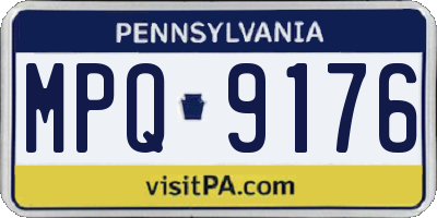 PA license plate MPQ9176