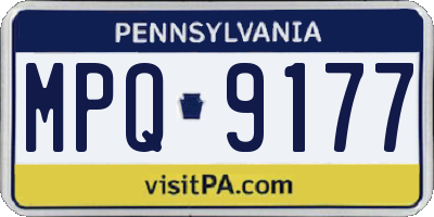PA license plate MPQ9177