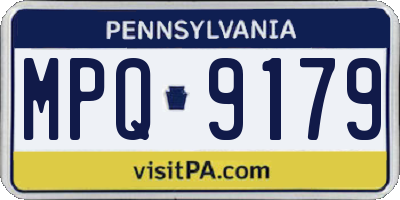 PA license plate MPQ9179