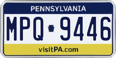 PA license plate MPQ9446