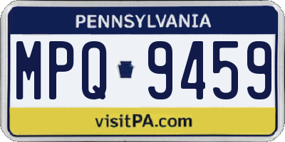 PA license plate MPQ9459