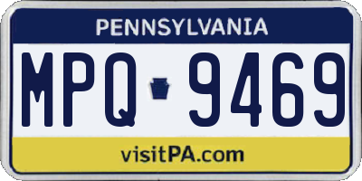 PA license plate MPQ9469