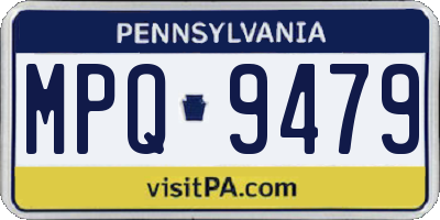 PA license plate MPQ9479