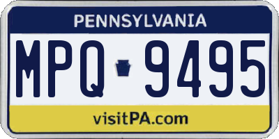PA license plate MPQ9495