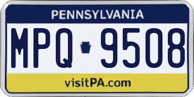 PA license plate MPQ9508