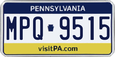 PA license plate MPQ9515