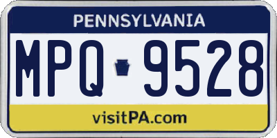 PA license plate MPQ9528