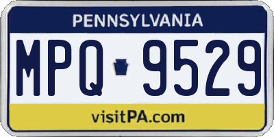 PA license plate MPQ9529
