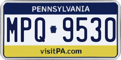 PA license plate MPQ9530