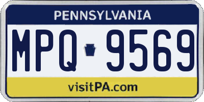 PA license plate MPQ9569