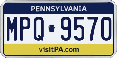 PA license plate MPQ9570