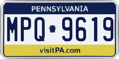 PA license plate MPQ9619