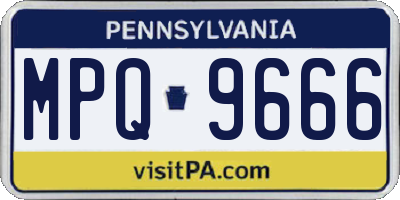 PA license plate MPQ9666