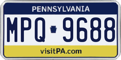 PA license plate MPQ9688