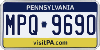 PA license plate MPQ9690
