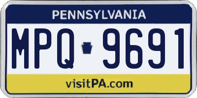 PA license plate MPQ9691