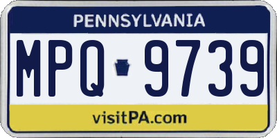 PA license plate MPQ9739
