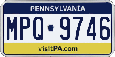PA license plate MPQ9746