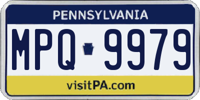 PA license plate MPQ9979