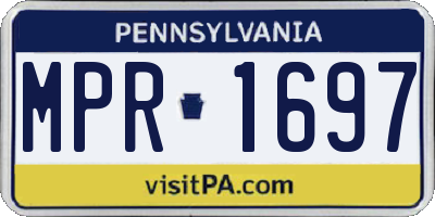 PA license plate MPR1697